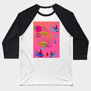 Birds 1114 (Style:2) Baseball T-Shirt